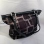 Nine West Black Shimmer Purse With A Rose