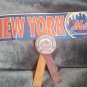METS 1986 National League CHAMPIONS Baseball BUTTON and 1999 Mets Car Sticker.
