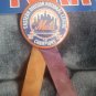 METS 1986 National League CHAMPIONS Baseball BUTTON and 1999 Mets Car Sticker.