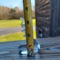 Frosted Glass Standing Elephant Figurine Sculpture on Clear Glass Base 3.5" Tall