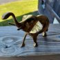 Vintage Mid 20th Century Small Gold Brass Elephant Made in India 4"