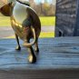 Vintage Mid 20th Century Small Gold Brass Elephant Made in India 4"