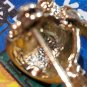 Old Fashion Phone Gold Tone Broach Pin