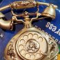 Old Fashion Phone Gold Tone Broach Pin