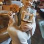 Vintage Japanese Ceramic Figure Hakata Ursaki Style 4" +
