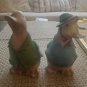 Dolgencorp Mr And Mrs Duck Figurines Porcelain 6x3 Each