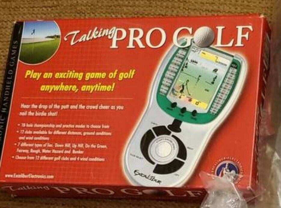Talking Pro Golf Tour Electronic Golf Handheld Game Excalibur New in box