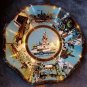 Vintage Walt Disney World Scalloped Candy Glass plate1970's