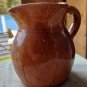 Vintage Mia Unique Brown Ceramic Pottery Made In Spain Pitcher