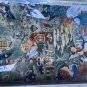 Vintage Angel Cherub Treehouse Rectangle Tray Christmas Tin 13" X 9"