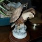 American Eagle Figurine KW7212 Vintage Lefton China Porcelain  6" tall w stand