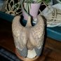 American Eagle Figurine KW7212 Vintage Lefton China Porcelain  6" tall w stand