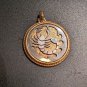 Vintage Golden Scorpio Medallion Pendant