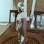North America Native American Ceramic Figure Clad In Winter Attire