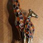 Vintage Mother Baby Giraffe Brooch Pin Gold Tone Enamel Zoo Safari