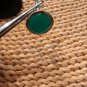 Round Faceted Aventurine 925 Sterling Silver Ring Size 10