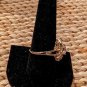 Golden 925 Silver K's Ring With Cz Center And Sides, Size 10