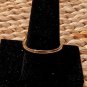 Golden 925 Silver K's Ring With Cz Center And Sides, Size 10