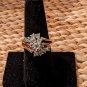 18k GE Gold Plated CZ Cocktail Ring size 7