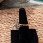 18k GE Gold Plated CZ Cocktail Ring size 7