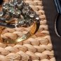 18k GE Gold Plated CZ Cocktail Ring size 7