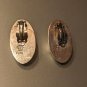 Large Puffy 925 Silver ClipOn Earrings 20 Grams 1.2 Inches eac Modernist Style