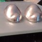 Large Puffy 925 Silver ClipOn Earrings 20 Grams 1.2 Inches eac Modernist Style