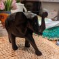 Vintage Hand Made Carved Wood Elephant