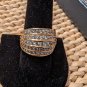 3 Cts Cz Wide Band 925 K's Ring Marked Size 9