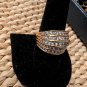 3 Cts Cz Wide Band 925 K's Ring Marked Size 9
