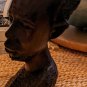 Vintage Hand Carved Male Head Sculpture 8&acirc;�� Tall Solid Wood