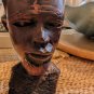 Vintage Hand Carved Male Head Sculpture 8&acirc;�� Tall Solid Wood