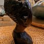 Vintage Hand Carved Male Head Sculpture 8&acirc;�� Tall Solid Wood