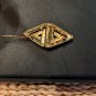 Nicely Designed Diamond Shaped Gold Tone MONET Pin Brooch