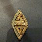 Nicely Designed Diamond Shaped Gold Tone MONET Pin Brooch