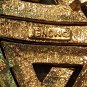 Nicely Designed Diamond Shaped Gold Tone MONET Pin Brooch