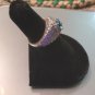 sterling silver blue topaz and diamonds ring size 6.5 women
