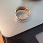 Intricate Wid Band 925 Silver Ring Marked Size 7.75 3 Grams