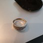 Intricate Wid Band 925 Silver Ring Marked Size 7.75 3 Grams