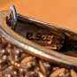 Intricate Wid Band 925 Silver Ring Marked Size 7.75 3 Grams
