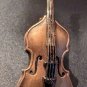 Vintage Violin Pin Back Brass 2.5"
