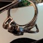 Vintage 925 Sterling Silver Amethyst Ring Flower Shaped Elaborated Top Size 6.5