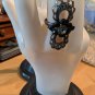 Vintage 80s Unique Custom Gently Large Ring size 8 Adjustable free shipping.