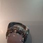 Large Wide Stainless Steel Cocktail Ring With Beautiful Moonstone size 8