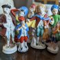 Porcelain Occupied Japan Seven Figurines Lot Mostly Victorian,  All Marked