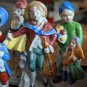Porcelain Occupied Japan Seven Figurines Lot Mostly Victorian,  All Marked