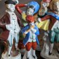 Porcelain Occupied Japan Seven Figurines Lot Mostly Victorian,  All Marked
