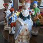 Porcelain Occupied Japan Seven Figurines Lot Mostly Victorian,  All Marked
