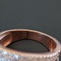 Beautiful 925 Sterling Silver CN FZN Cz Pave Two Tone Ring size 8