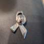 Breast Cancer Ribbon Pink Gemstones Avon Vintage Lapel Pin, proceeds to charity